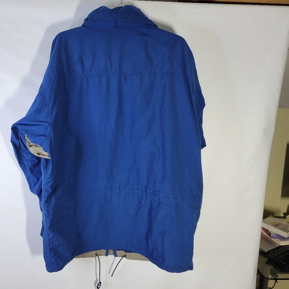 Mens Timberland Weathergear Jacket Fold away Hood 4 Zip Pockets Size Medium - Picture 8 of 16